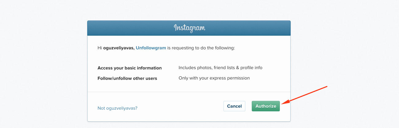 Instagram takip etmeyenleri bulma programı izinleri